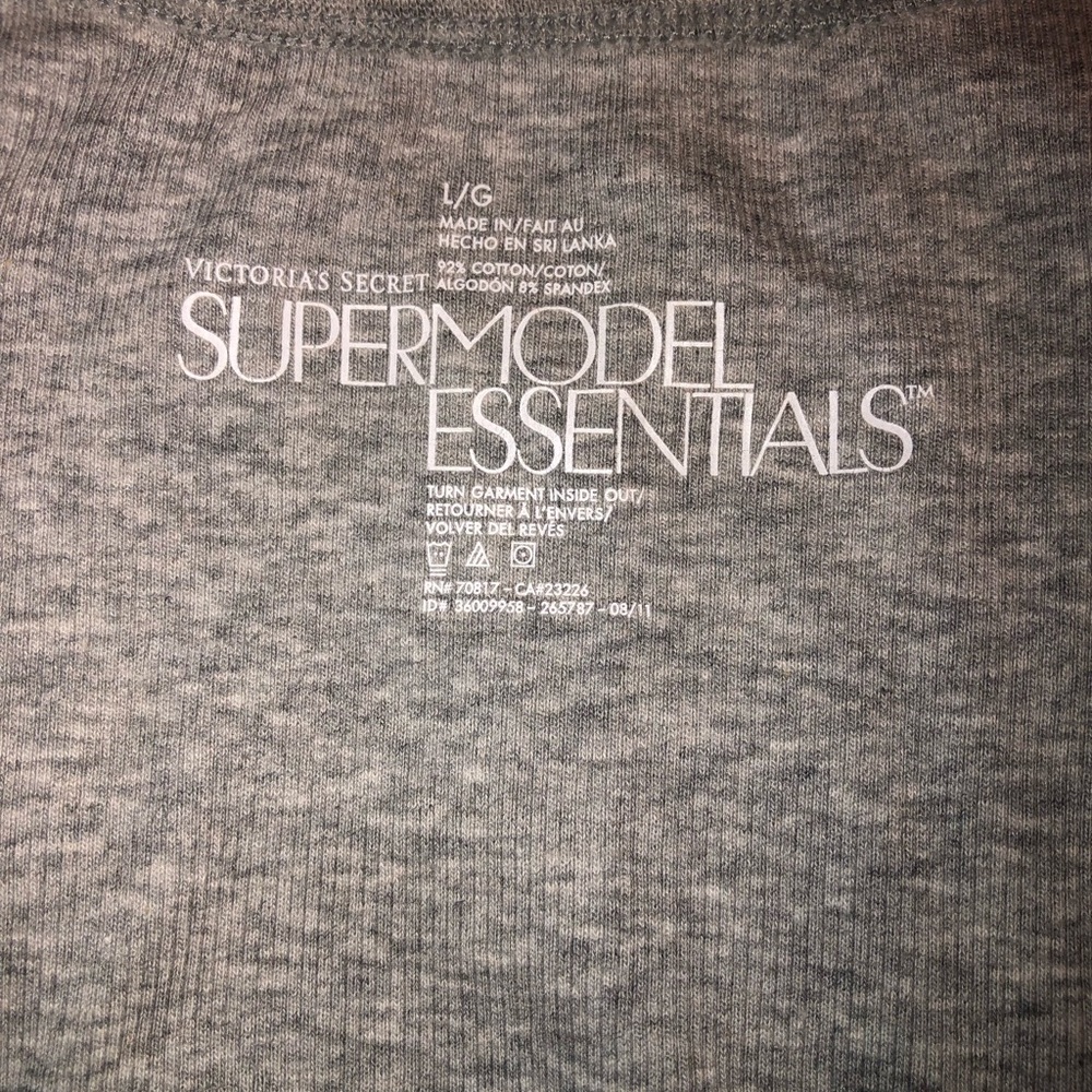 Victoria's Secret Gray Graphic Racerback Tank Top - Picture 6 of 8